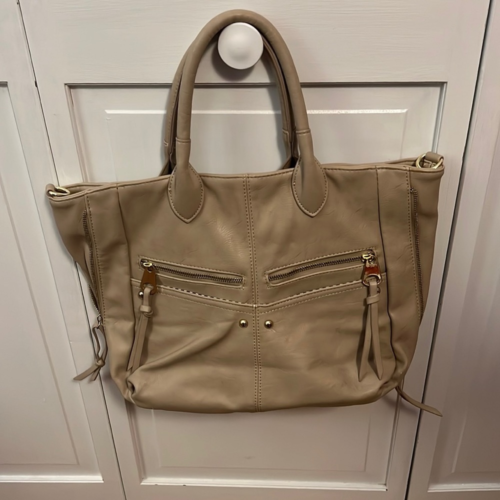 Faux Leather Tote